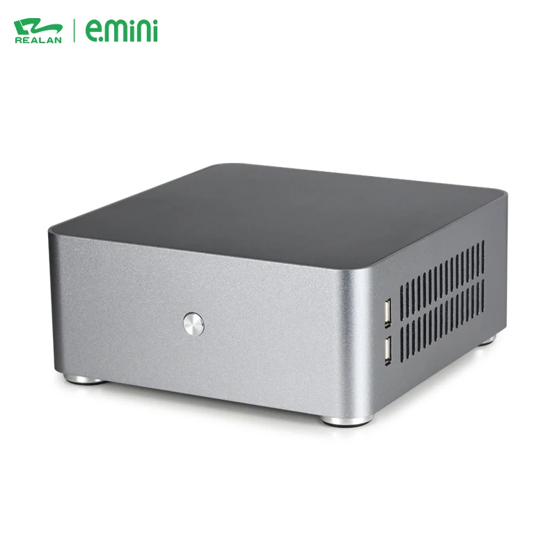 New Custom Design Computer Aluminium Desktop Slim Mini Itx Pc Case