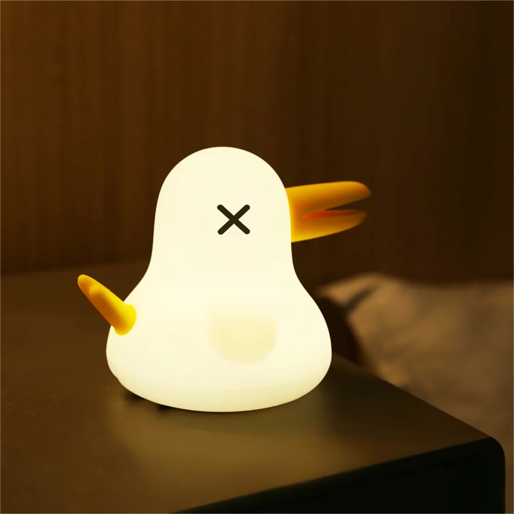 New Kiwi Bird Night Light Children Cartoon Lamp Creative Gift Bedroom Bedside Eye Protection Silicone Night Light For Kids