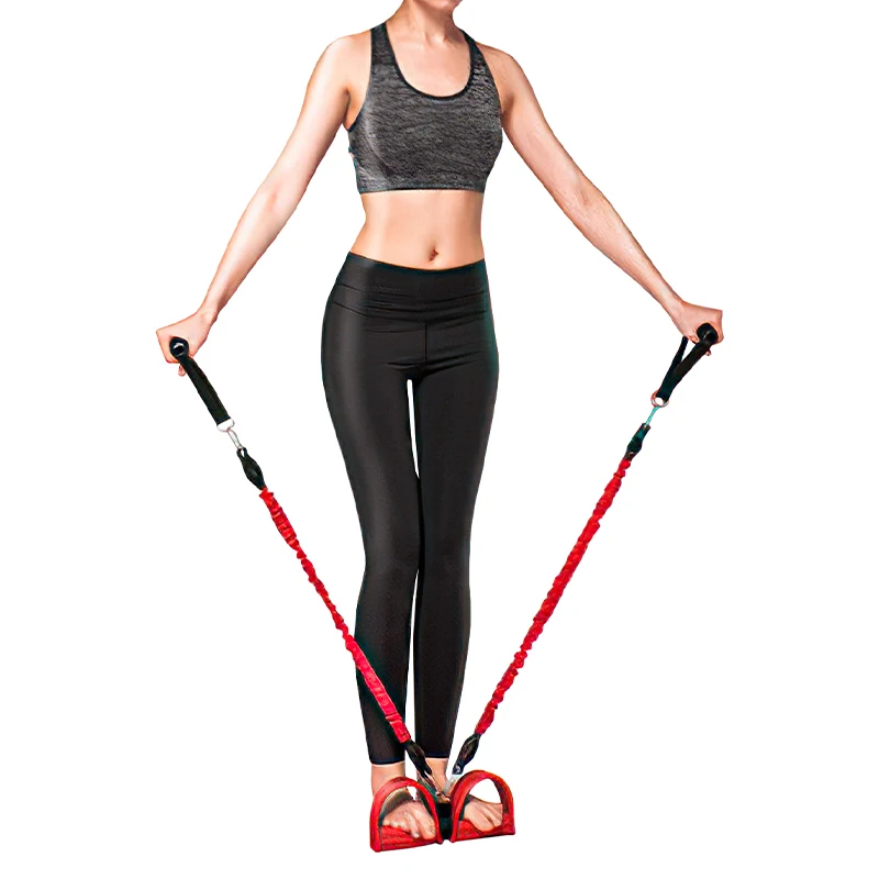 High Quality Wholesale Multifunctional Latex Foot Pedal Pullers Sets for Exercise Yoga Training Gym Use Focusing on Leg Workout