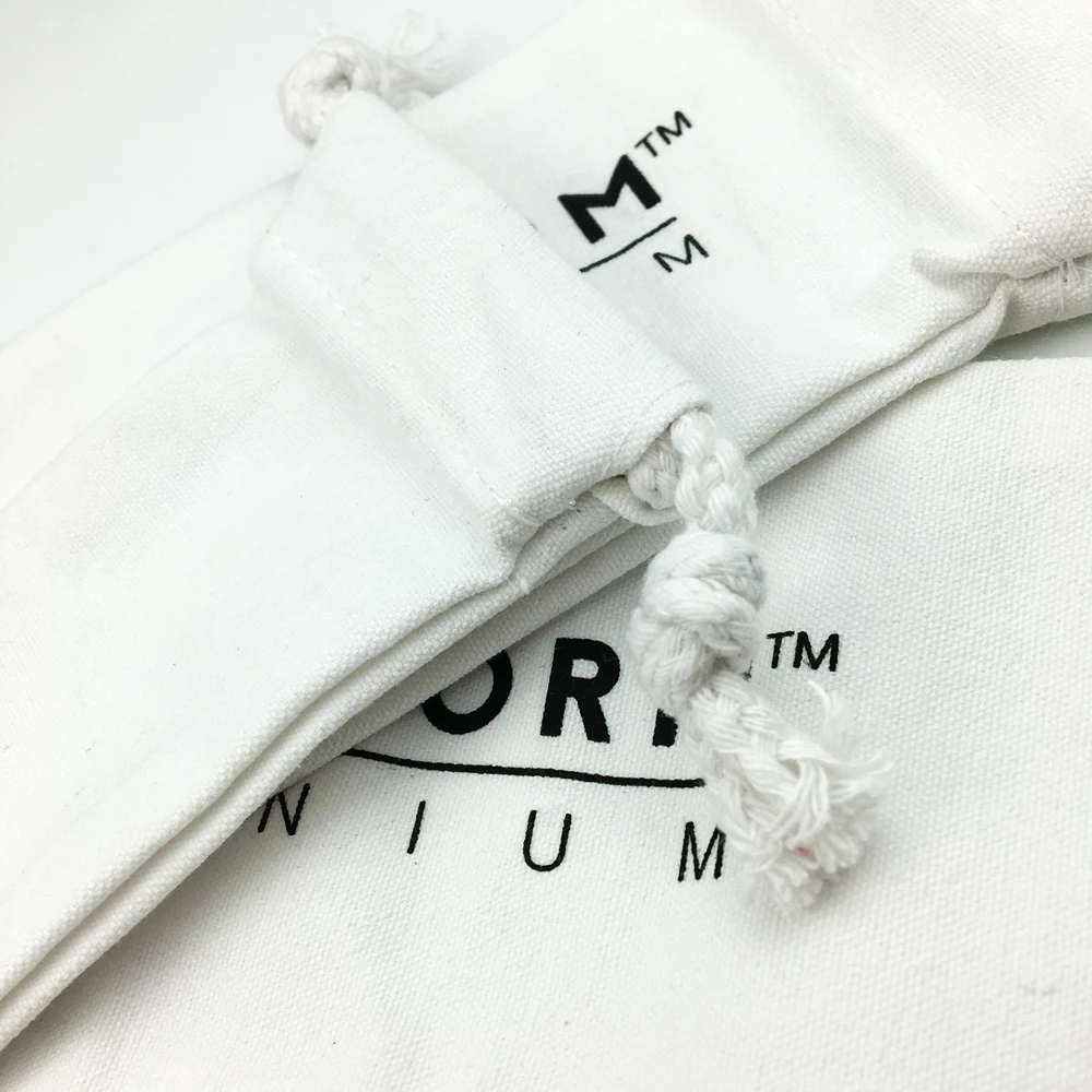 7x10 см, низкий минимальный заказ, напечатанный логотип, Пыленепроницаемая натуральная ткань, 100% хлопчатобумажный мешок