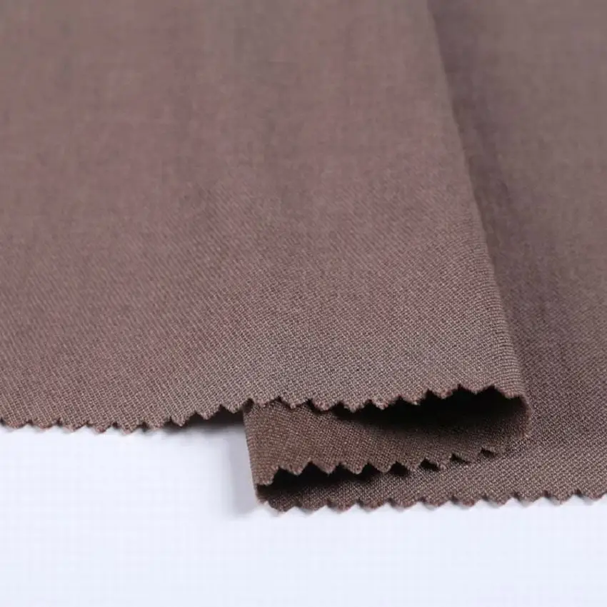 T/R/N/AN  217GSM stretch nylon polyester blend fabric plain dye grosgrain woven polyester mix nylon fabric for pants or dress