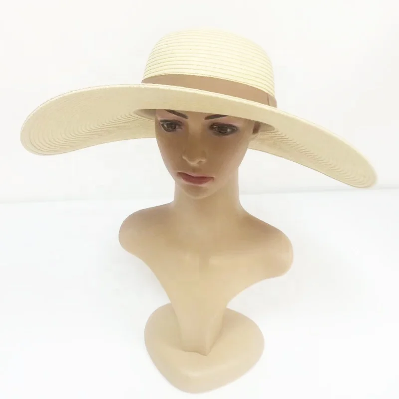 
Customize Chinese Female Wide Brim Cheap Lady Beach Women Sun Straw Hat 