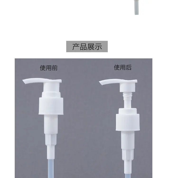 
Wholesale 28/410 black white transparent ribbed skirt down-lock saddle head dispensing pump 5.9