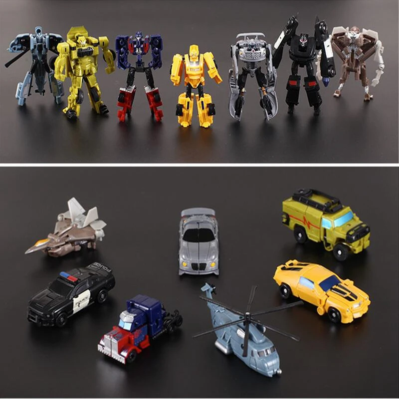 transform robot car plastic alteration man intelligent educational toys for boys mini deformation robot 5+ Ages  kids carro gift