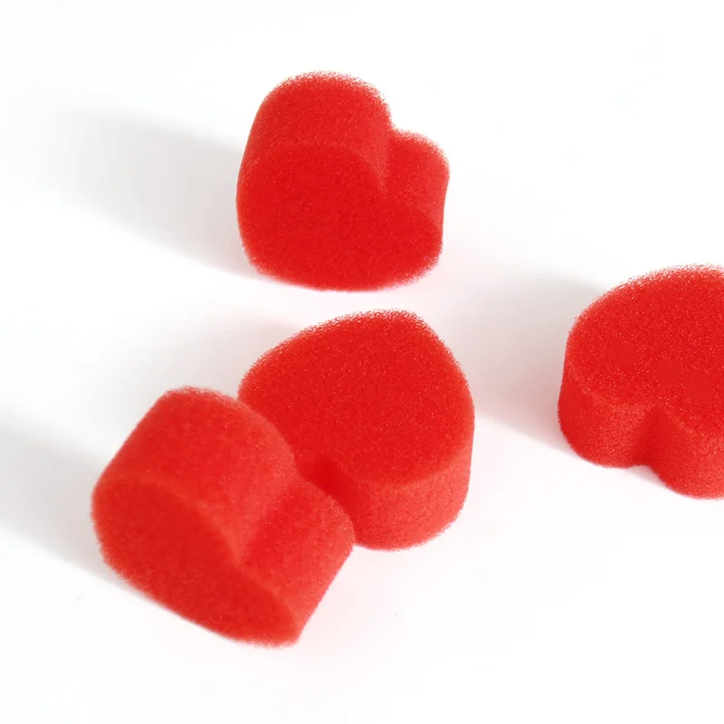 2pcs/set small size Multiplying Sponge Hearts Magic Tricks Soft Foam For Professional Magician Jumbo Mystery sponge Child Toys