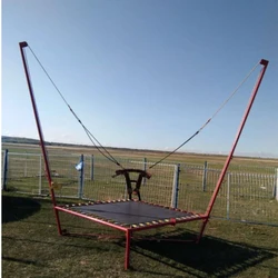 European popular new design outdoor mobile folding single bungee trampoline