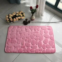 Memory Foam коврик для ванной булыжник комнаты воды абсорбирующий душ ковер мягкий магазин ванны коврики