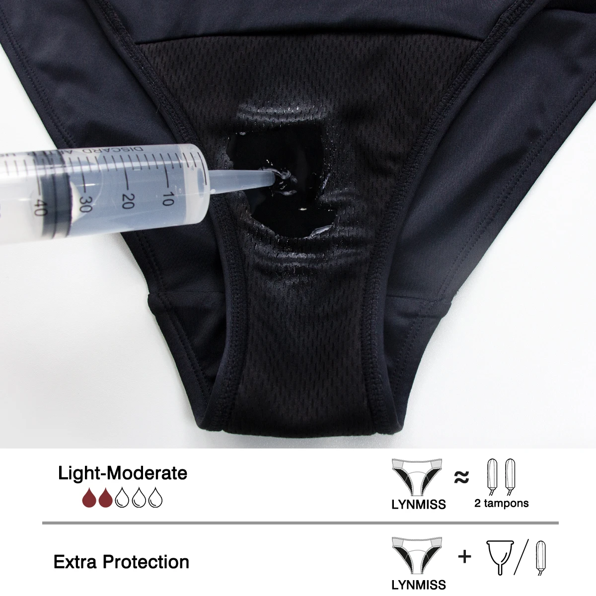 DROPSHIPPING Period Swimsuit Black One Piece Swimsuit Menstrual Period Swimwear For Abundant Menstrual Period