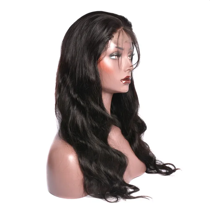 Wholesale Raw Indian Virgin HD 13*4 Lace Frontal Wigs Natural Transparent Lace Front Human Hair Wig for Black Women