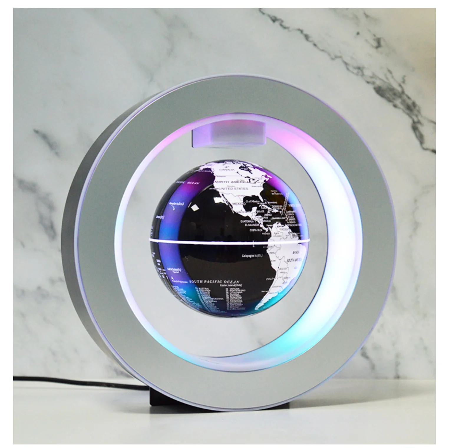 Лидер продаж, электронный светодиодный левитационный Магнитный Плавающий Шар O-образной формы, 4 дюйма, 6 дюймов