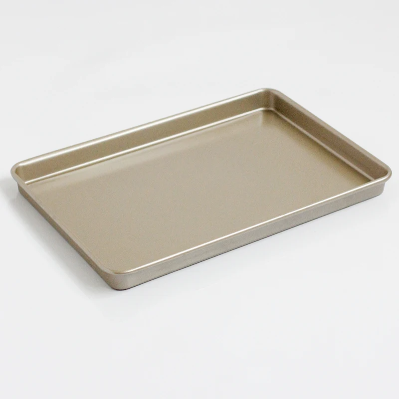 Hotsale Golden Rectangle Cookie Pans Biscuit Half Sheet Pan Baking Sheets