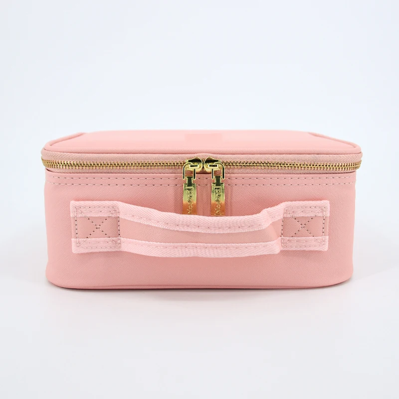 BSCI Factory Makeup LED Case Makeup Brush Holder With LED Mirror Cosmetic Tool Organizer Brush Bag