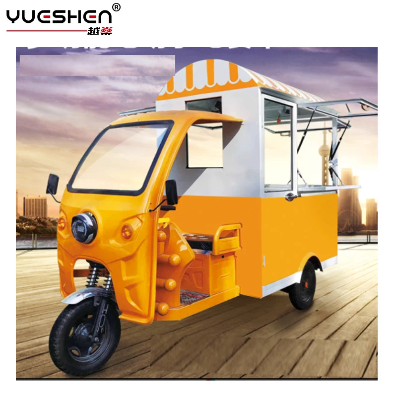 Electric Multifunctional Snack Food Cart food truck with full kitchen food bus