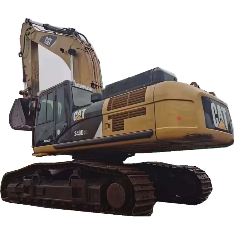 Used cat 340D2 heavy excavator Carter 336D2 and 345D2 hydraulic crawler excavators are used in the project.
