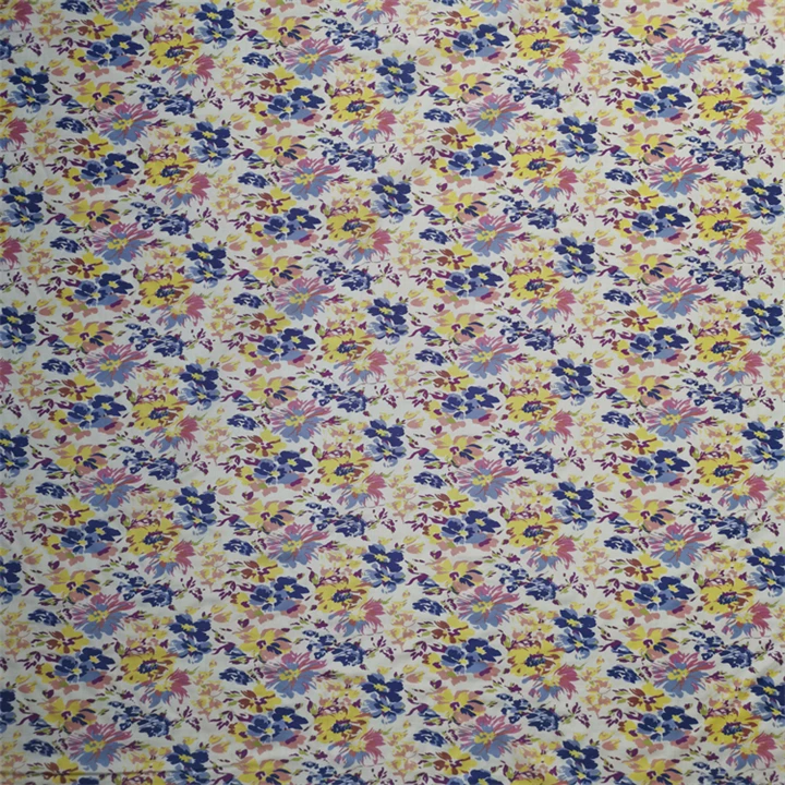 
Floral Print Saree Party Wear Indian Wedding Silk 12MM Cotton Silk Blend Fabric Silk Cotton Fabric 