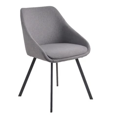 Nordic style modern comfortable padded seat velvet armchair fabric dining chair for home office lounge restaurant kitchen use