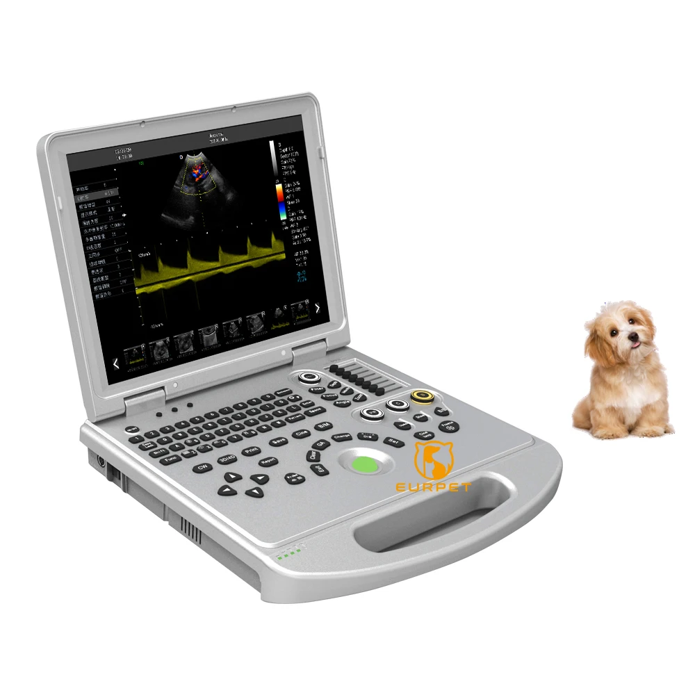 EURPET Hospital Portable Color Doppler Ecograph Best Price 3D 4D Veterinary Portable Color Doppler Ultrasound