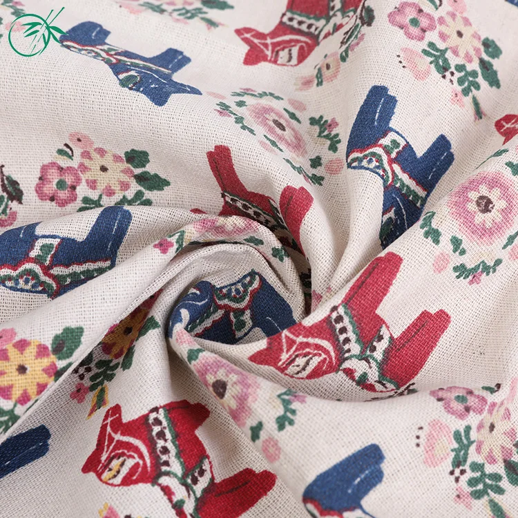 
Keqiao manufacturer pigment printed textiles 100% polyester plain recycle fabric 