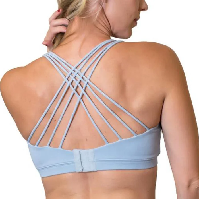 Eco Friendly Fabric Ladies Active Top Bra Fitness Mama Bras Recycle Pattern Women Nursing Sports Bra