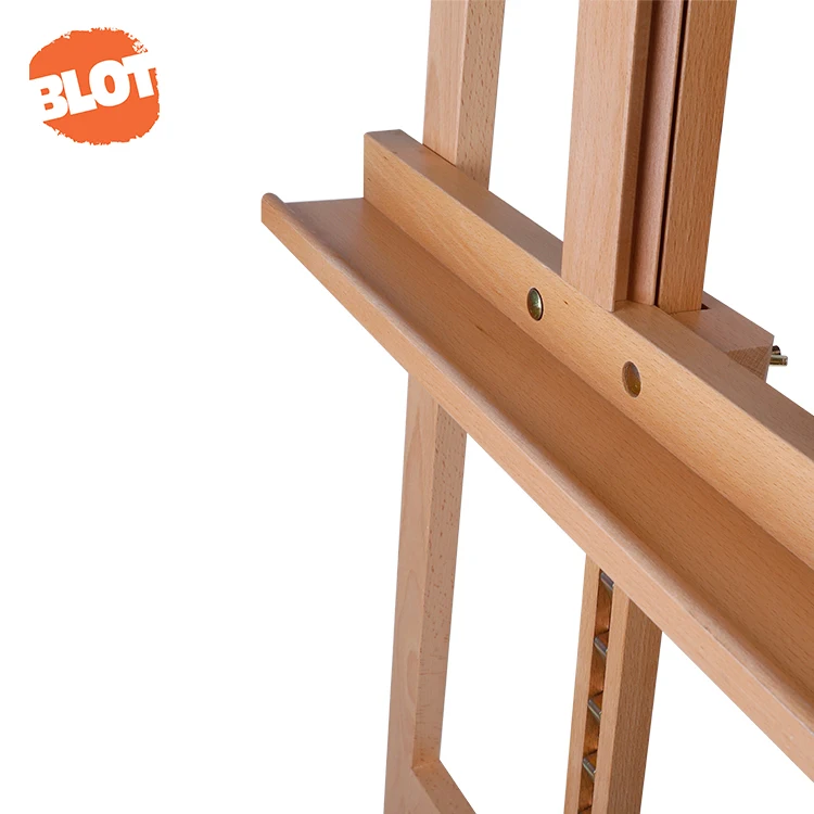 BLOT W01B Customization Classic Design Firm Rear Support Wood Floor Easel Stand Drawing Easels