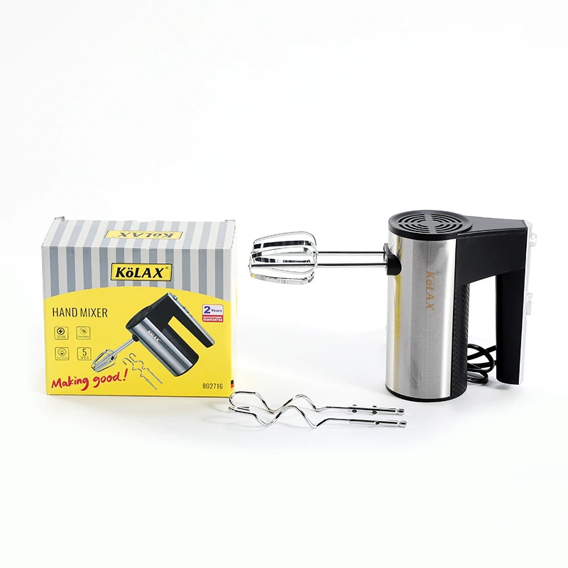 New Design 500W Egg Beater 5 Speeds Portable Handheld Electric Hand Mixer For Baking
