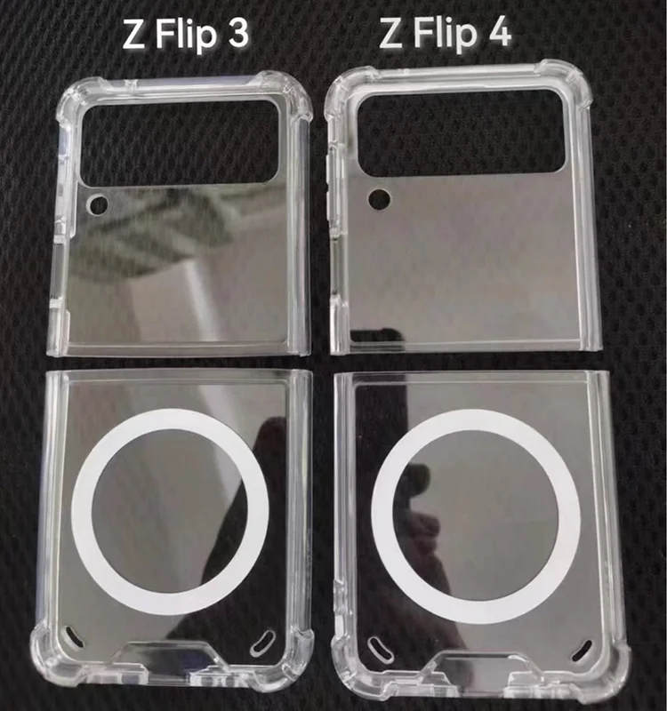 Transparent Magnetic Case for Samsung Galaxy Z Flip 4 Z Fold 5 5G Phone Case with Magnet for Samsung Z Flip 4/Z Flip 5