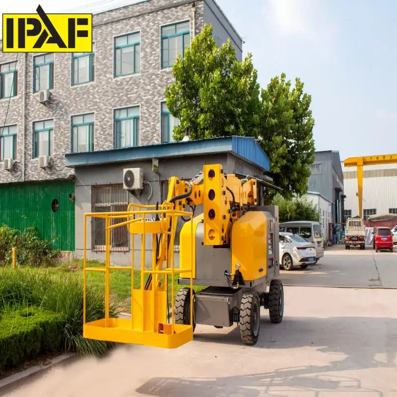 CE Approved 12m 16m Crawler Crawler Battery Self Propelled Diesel Electric Picker All Terrain Boom Lift