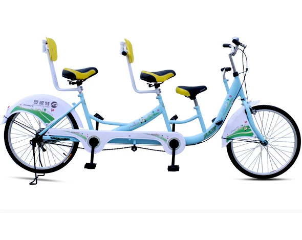  2 человека тандем велосипед детский трехколесный грузовой