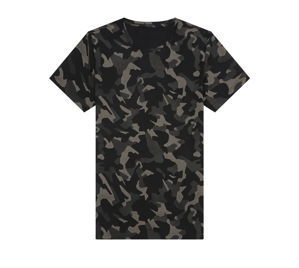 Футболка унисекс с коротким рукавом и круглым вырезом, из полиэстера и спандекса