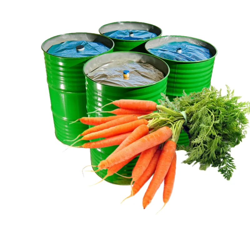 Brix 6 TA 0.5 aseptic bag drum 200kg Pure Natural Beverage drink raw material fruit Puree juice carrot pulp