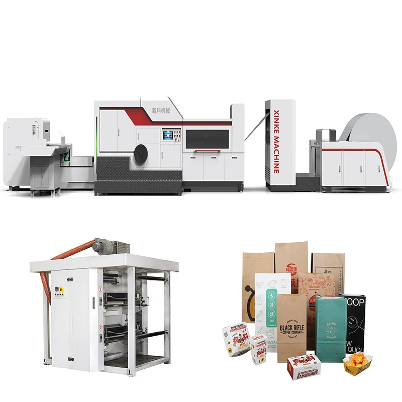 Chinese manufacturer supply paper shopping hand bag making machine prices of paper bag making machines