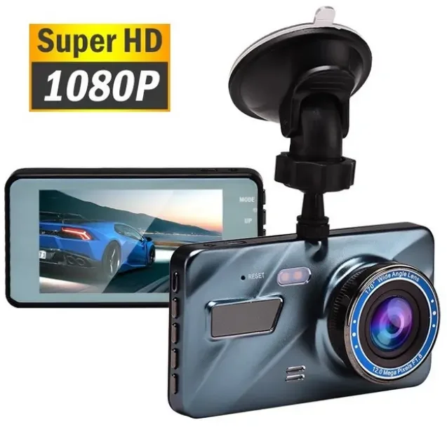 Auto Dual DashCam 4 inch LCD FHD 1080p Camara Dual Lens Front and Rear Camera DVR Video Recorder car camera dash cam