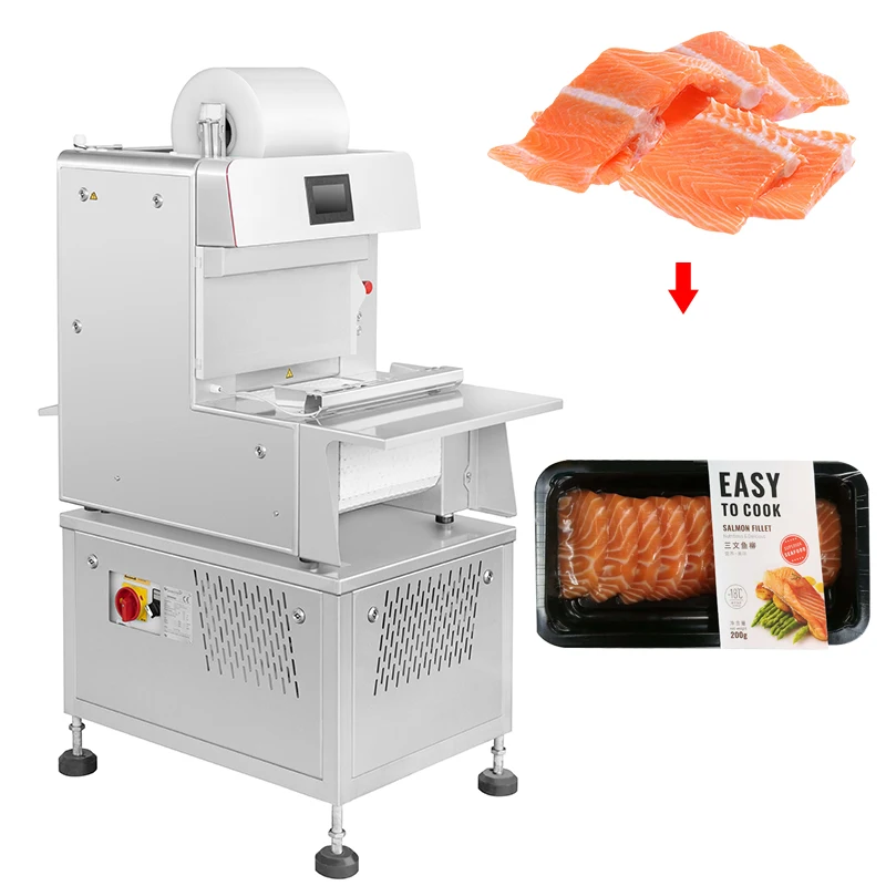 Steak Tray Sealer for Shrimp Salmon Food Vacuum Skin Tray Packaging  Packing Machine