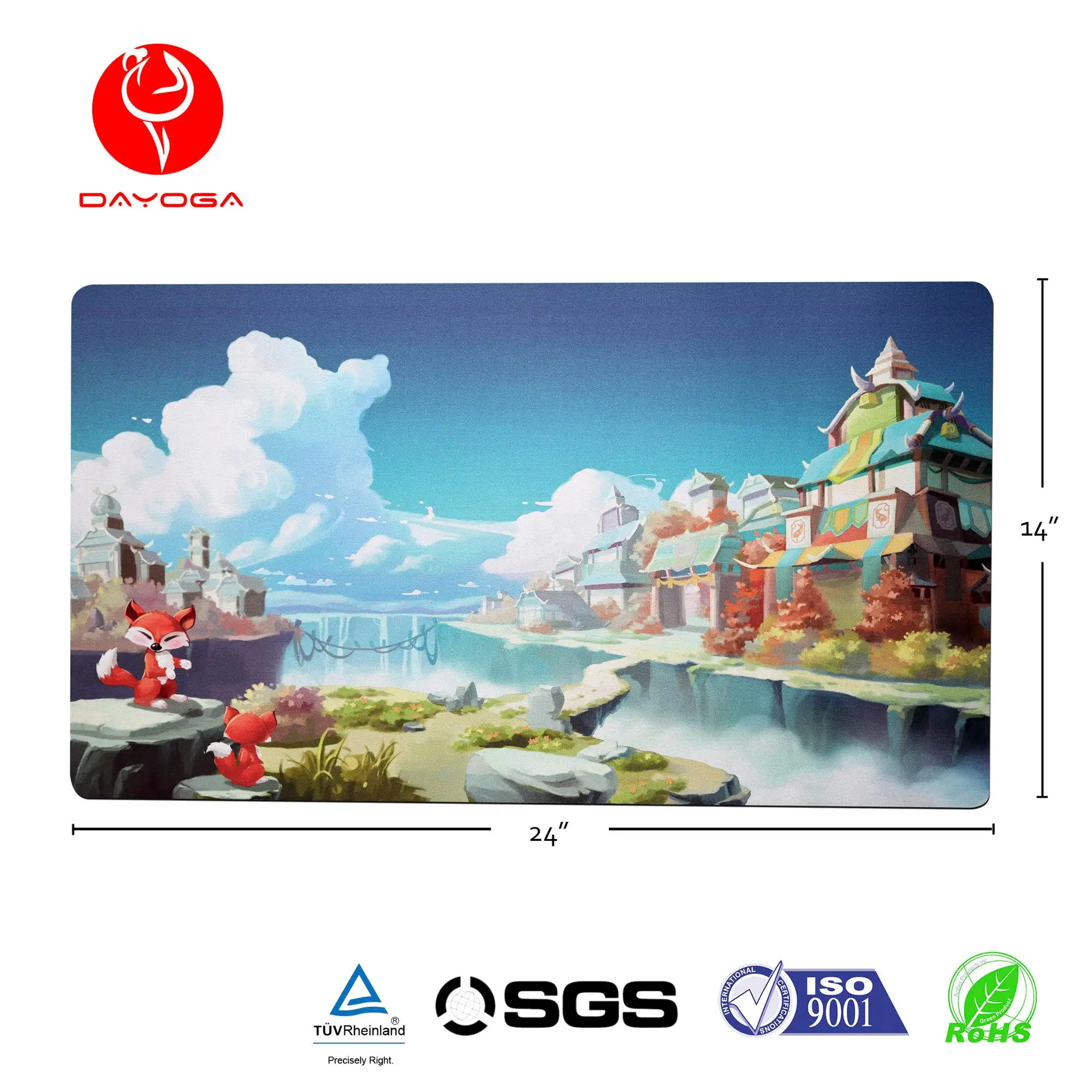 High Quality Large Ergonomic Gaming Mouse Mat Pads Desktop Computer Promotional Xxl Xxxl With Custom Cartoon Anime Cute Logo