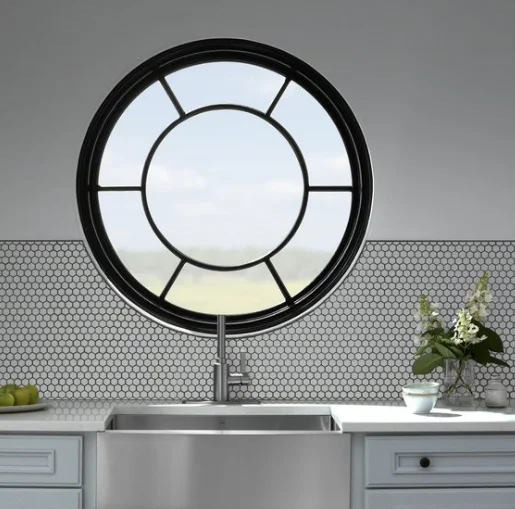 Round Fixed Glass Window/aluminium Open Circular Windows With  Standard Glass