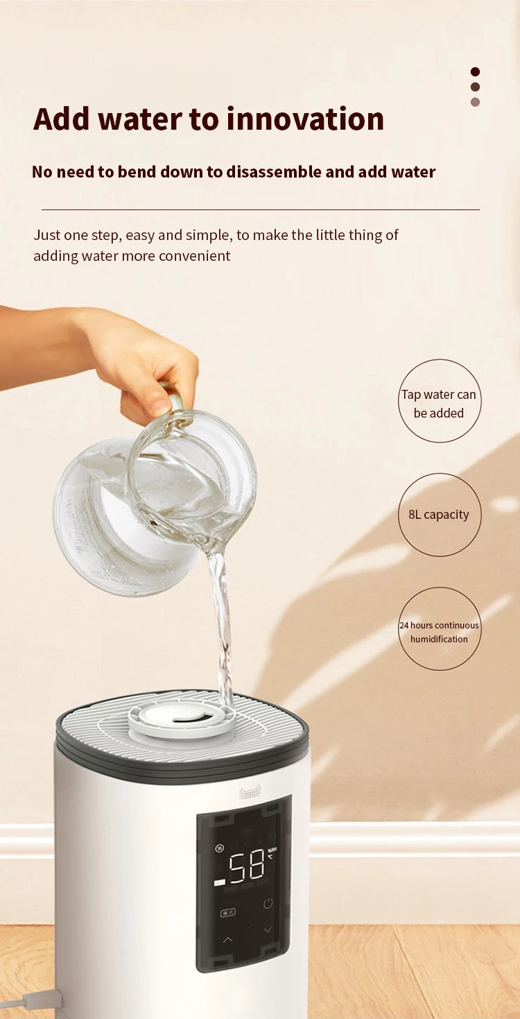 Cheap Home Appliance 8L Humidificador Simple Ultrasonic Air Humidifier With Aroma