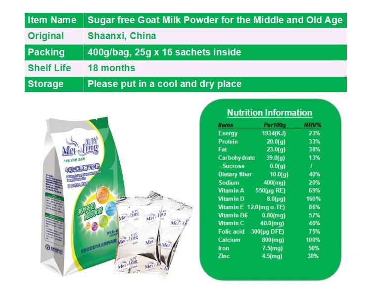 Middle sugar free 400g