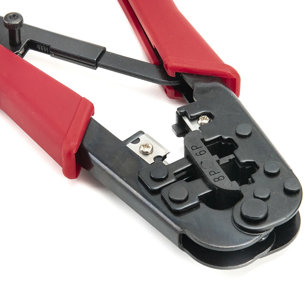Electrician PP Handle Ratchet RJ45/RJ12 Wire Crilmpping 6P/8P Network Plier