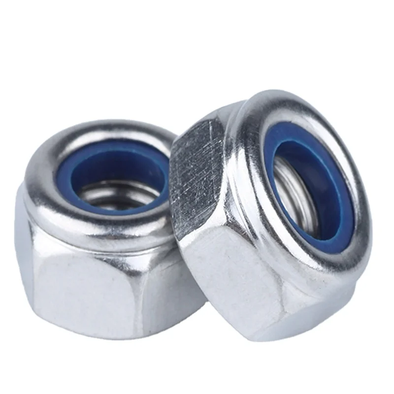 DIN 985 DIN 982 Nylon Insert Lock Nut white/Blue galvanized Plated Selflock Nut