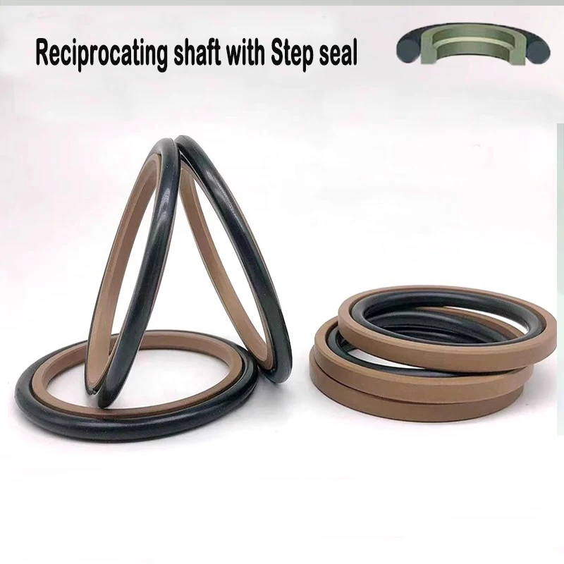 Optimized Stellar Seal PTFE Copper Powder Rubber FKM Material Double Directional Piston Ring Sealed Shaft