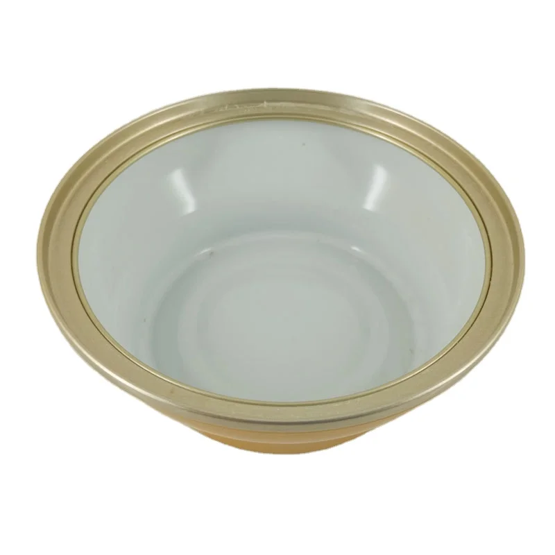 Empty Hot Sale Food Tuna Tin Can Two Pieces Round Food Aluminium Bowl With EOE Open Lids