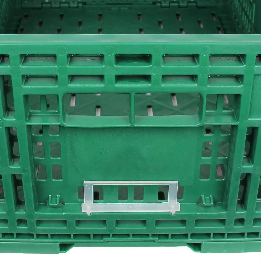 Agriculture Vegetable And Fruits Stackable Mesh Folding Plastic  Crate