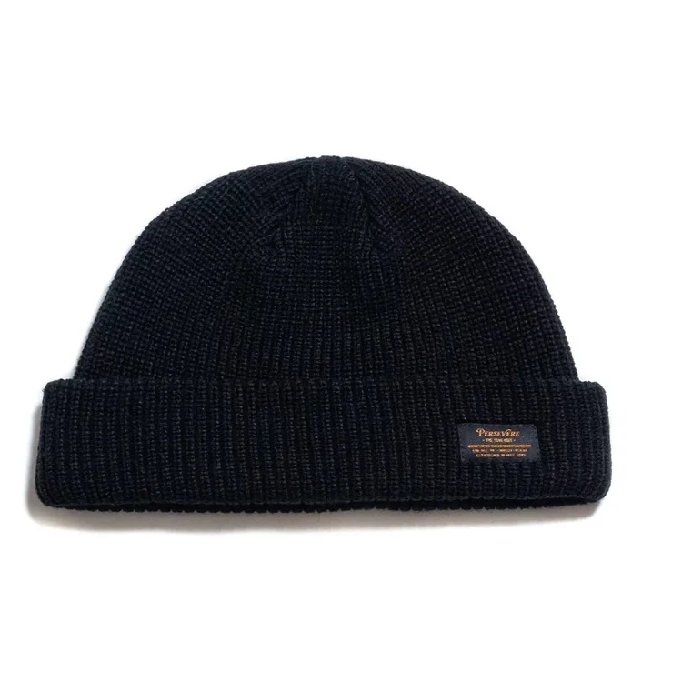 China fisherman beanie navy rolled up edge ribbed fisherman beanie skull watch cap fisherman beanie