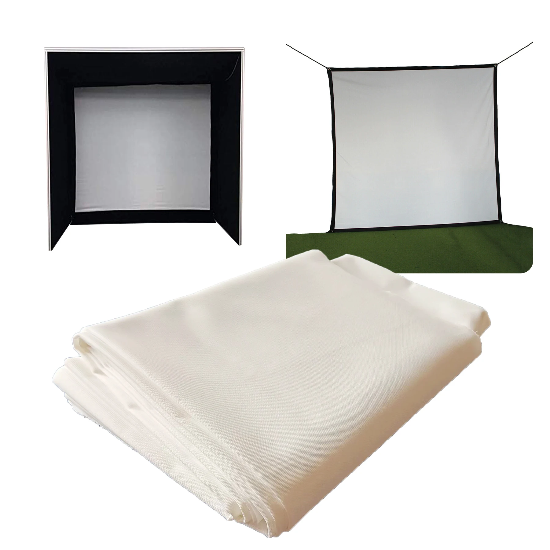3d Impact Screen Virtual Low Noise Golf And Sport Simulator For Sale Ultra Clear Washable Golf Impact Screen for Golf Practice