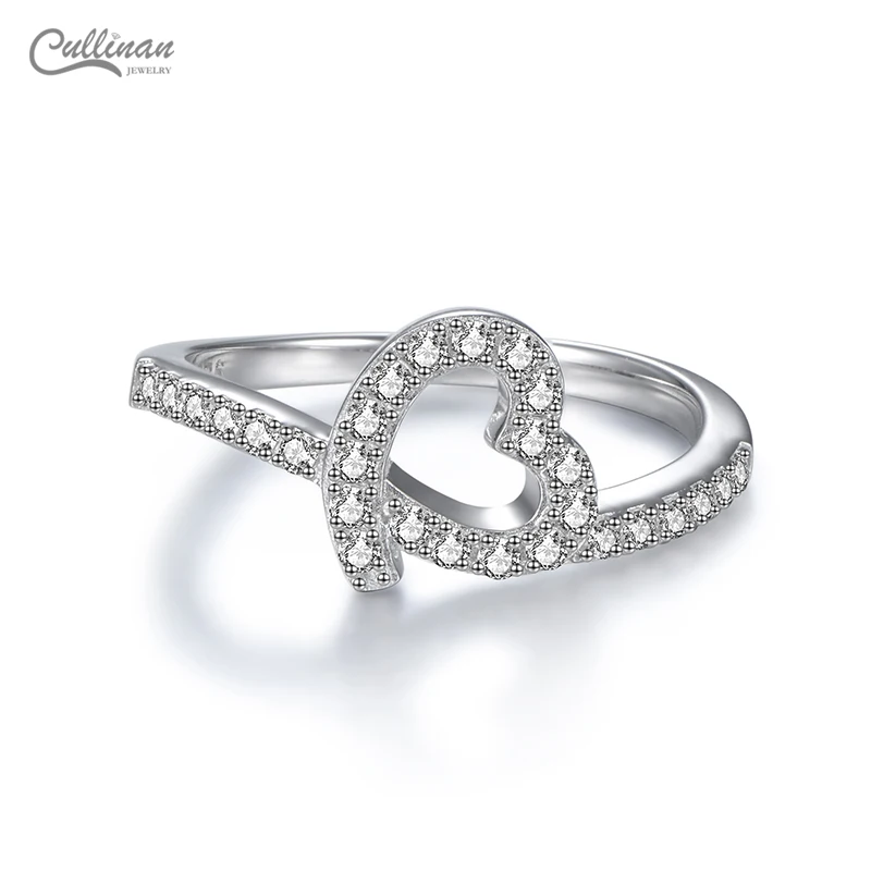 Lover Rings Engagement Heart Shaped Crystal Gemstone Inlay Design New Arrival Bulk Buy Price