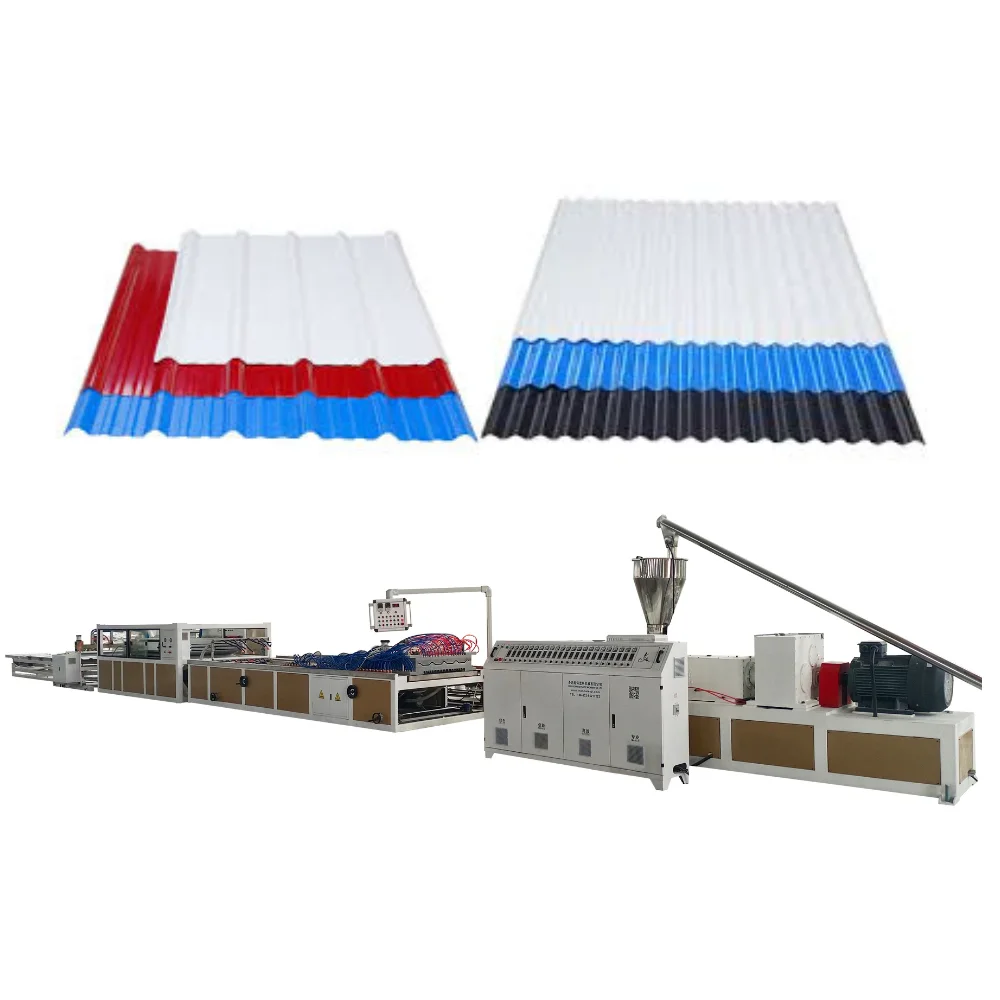 PP PC PET Corrugated Wave Roofing Sheet Panel Construction Building Tile Waterproof Extruder Making Machine