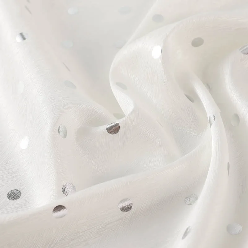 Chinese factory herringbone twill imitation silk hot silver 50D satin jacquard fabric for dress Party dress