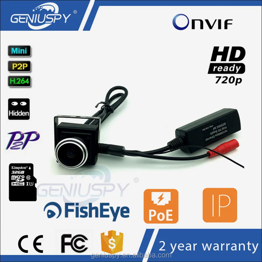 Security Camera System CCTV HD 720P Micro SD Card Slot Mobile Phones View P2P Mini IP Camera POE