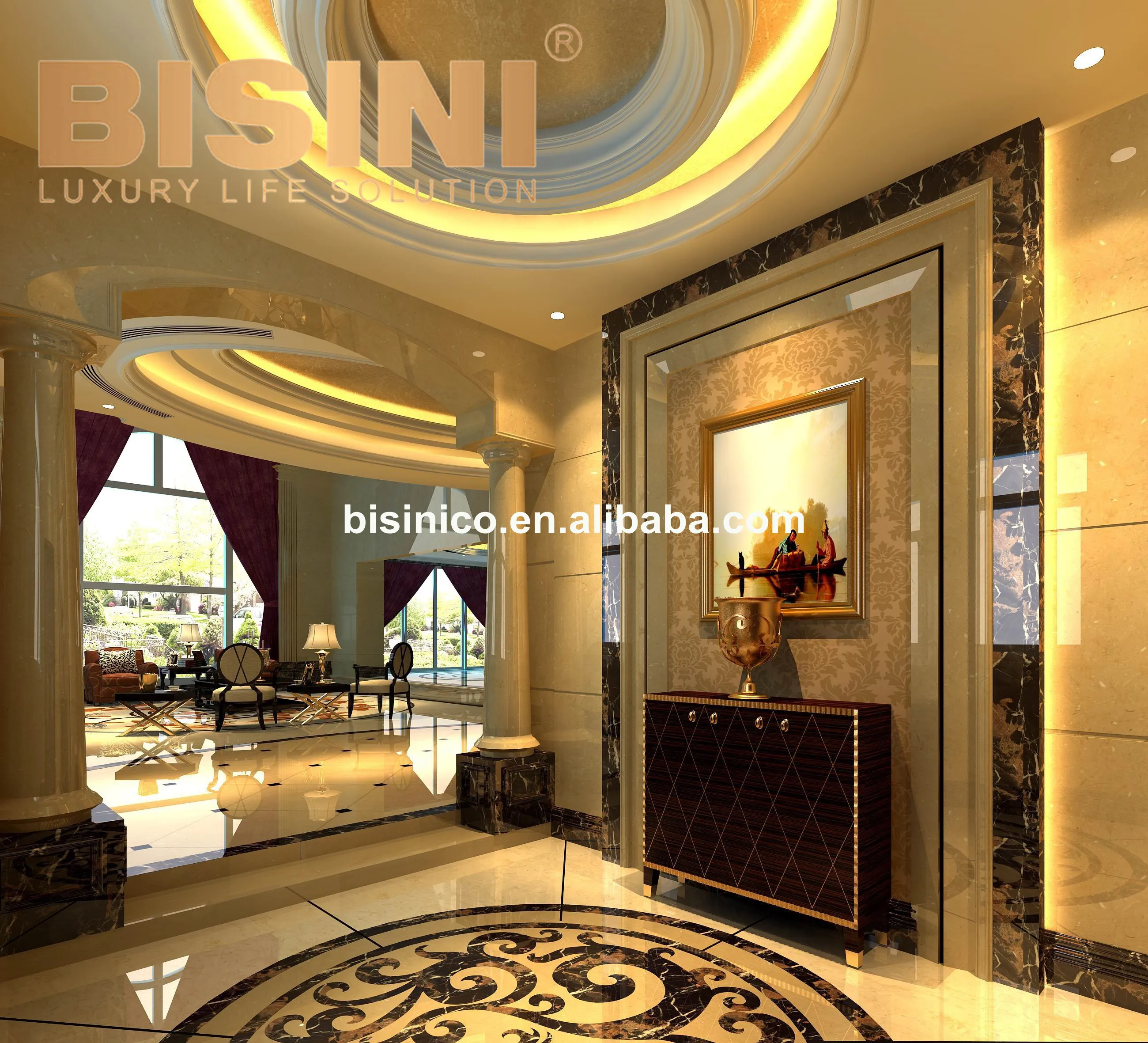 Роскошная вилла из Саудовской Аравии 3D макс. дизайн и отделка интерьера