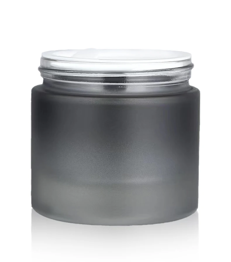 Empty Luxury Frosted black Gold Cap 5G 10G 15 Ml 20Ml 1Oz 50G 2Oz 100Ml 150G Butter Packaging Container Cream Glass Cosmetic Jar